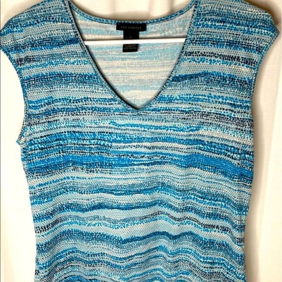 The Limited Blue Stretch Sparkle Tank - Picture 1 of 5